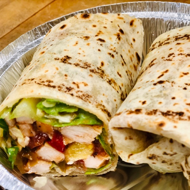Chicken Mango Salsa Wrap.