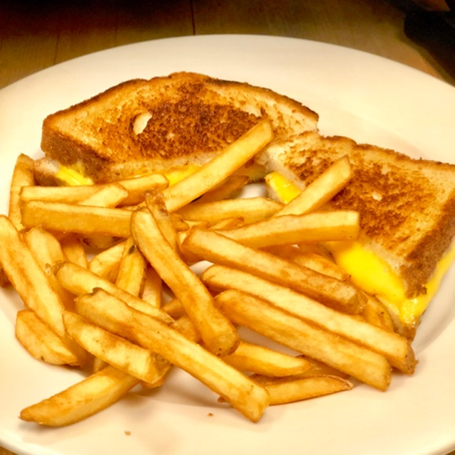 Grilled American Cheese Sandwich.